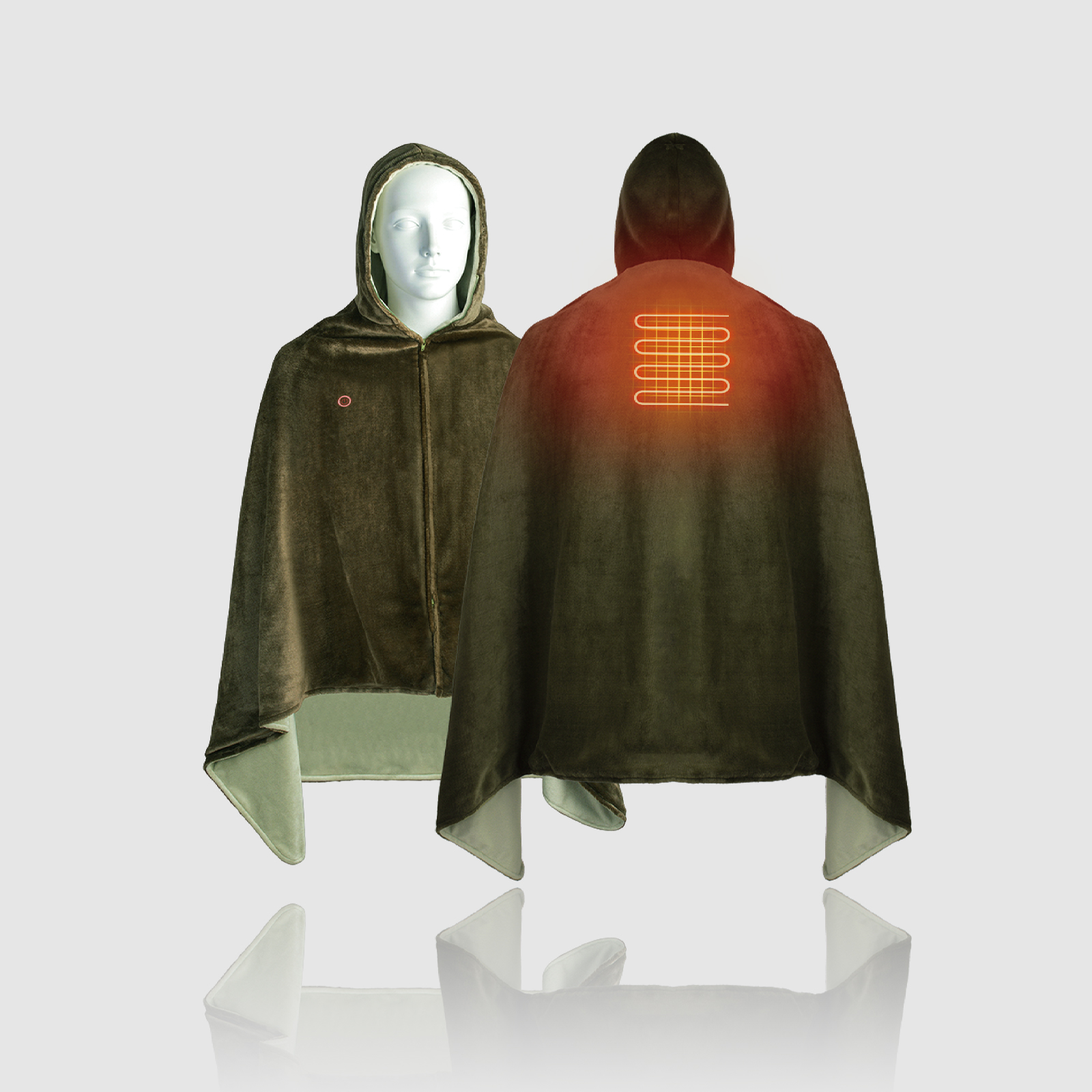 Electric Heating Poncho Multi-Purpose Blanket