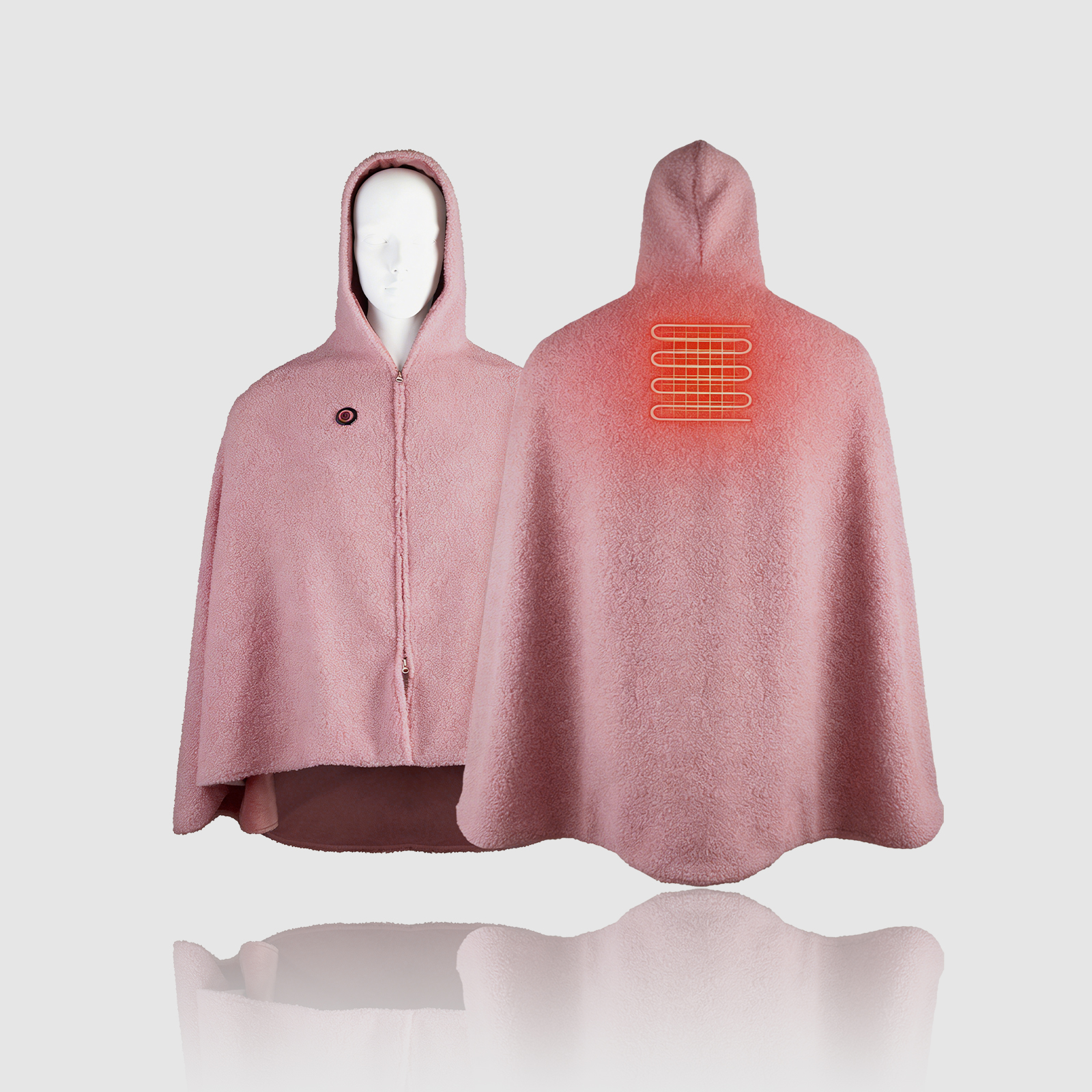 Electric Heating Poncho Multi-Purpose Blanket