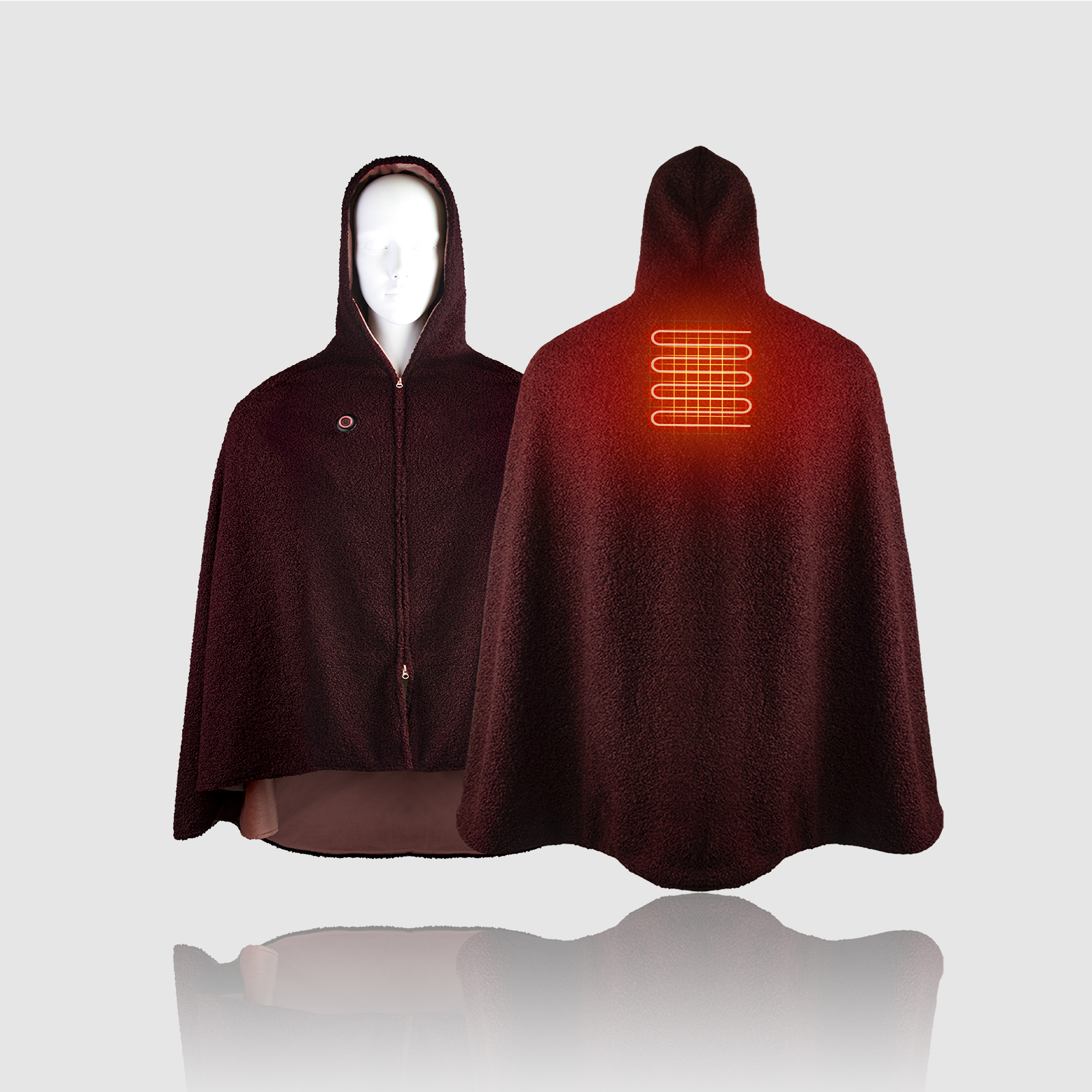 Electric Heating Poncho Multi-Purpose Blanket 1
