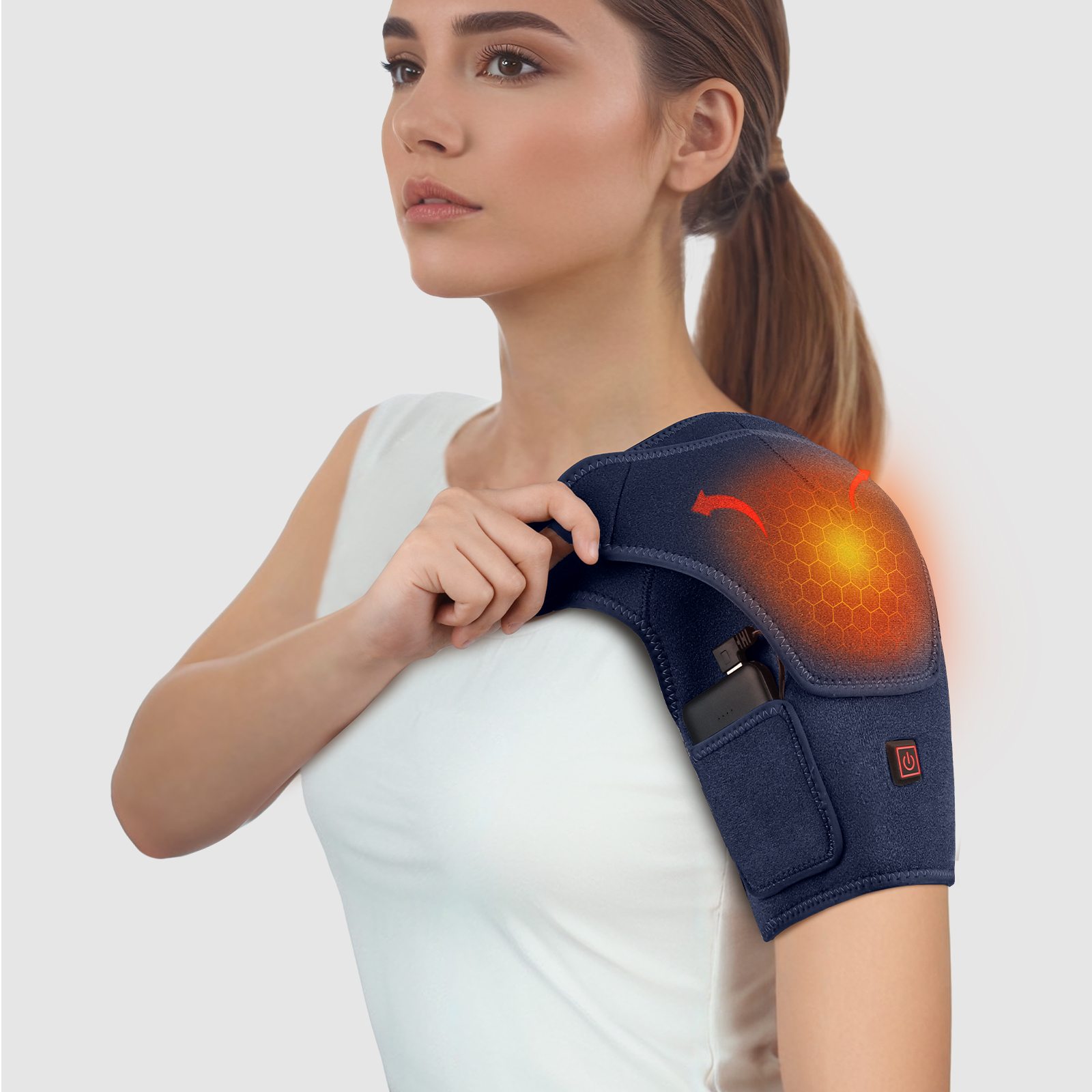 Electric Heating Massage Shoulder Wrap 1